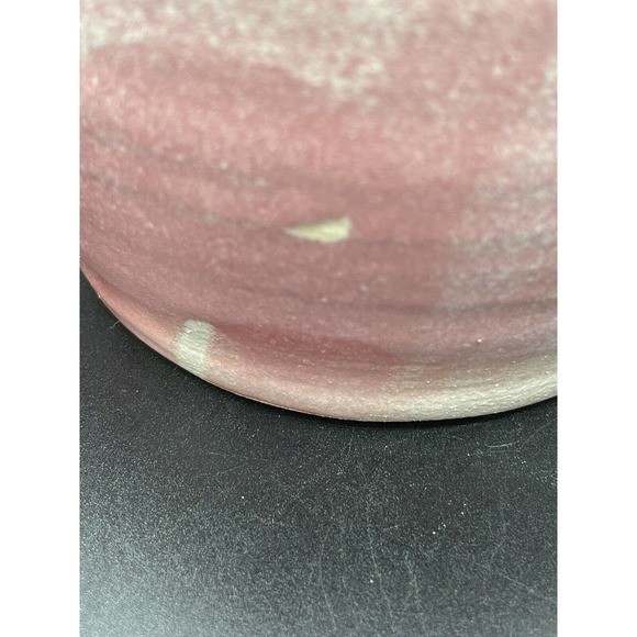 Hummingbird Art Pottery Vase Signed With Raised Floral Relief Design Signed - Picture 4 of 10